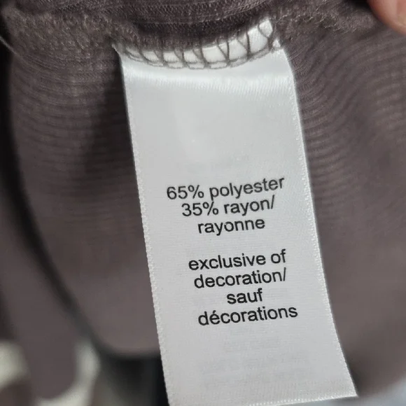 maurices Striped Colorblock Henley Top | Brown | 2X - Picture 8 of 9